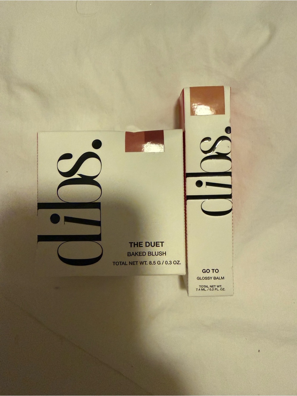 OZïs The Duet Baked Blush & Go To Glossy Balm — Neutral Peach
